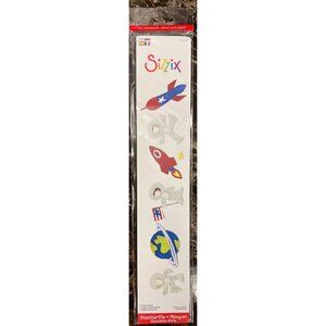 Sizzix Sizzlits Decorative Strip Outer Space 655332 Rocket Planet
